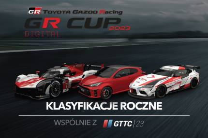 Klasyfikacje roczne TOYOTA GR CUP DIGITAL 2023